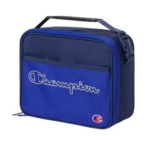 NWT Champion Built-in Tray Lunchbox Blue